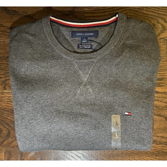 Tommy Hilfiger Other - Tommy Hilfiger Men's Large Premium Cotton Crew Neck Long Sleeve Sweater NEW